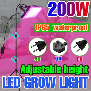 220V LED Augalų Augimą, Šviesa Hydroponics Auginimo Sistema Lempos Augalais ir viso Spektro Patalpų Fito Lempos Šiltnamio efektą sukeliančių Gėlių Sėklos