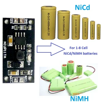 50X NIUP11TA 1-8 Ląstelių 1.2 V 2.4 3.6 V V 4.8 V 6 V 7.2 V 8.4 V 9.6 V NiMH NiCd Baterija Skirta Įkroviklio Įkrovimo Modulis Valdyba