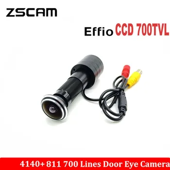 Analoginis CCTV Mini Namų durų Akutė Kameros 700TVL 1/3