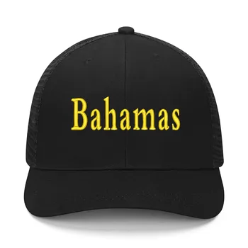 Bahamų Vėliava, Siuvinėjimo Skrybėlę Vyrai Moterų Sporto Beisbolo Kepurę Kvėpuojantis Akių Vasaros Saulės Skydelis Galvos Apdangalai Užsakymą Kepurės Logotipas