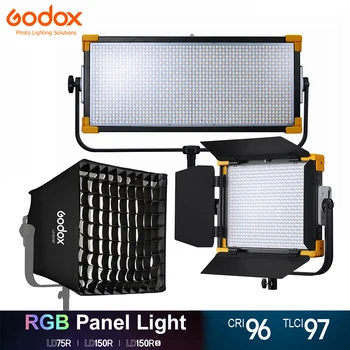 Godox LD75R LD150R LD150RS RGB LED Panel Šviesos DMX Uosto APP 2.4 G Nuotolinio Valdymo Vaizdo Filmavimo Transliavimo Nuolatinis Apšvietimas