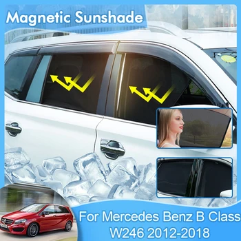 Magnetinio Skėtį Nuo Saulės Mercedes Benz B Klasė W246 2012~2018 Prekinis, Galinis Stiklo Langas Priekinis Skydelis Nuo Saulės Atspalvis Akių Uždanga Skydo Dangtis