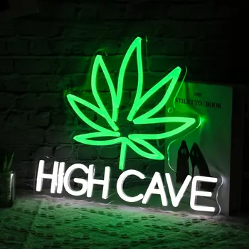 Marihuanos Leafc Neoninis Ženklas Žalios spalvos kartelio Pritemdomi led Neon Požymiai, Miegamojo Namų Bar Pub Naktinis Klubas Vyras Olos Sienų Dekoras