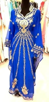 Moterų Išskirtinį Ilgas Sijonas Ilgas Rankovėmis Suknelė Juoda Moroccon Caftan Dubajus Suknelė Indijos Drabužių 56 Cm
