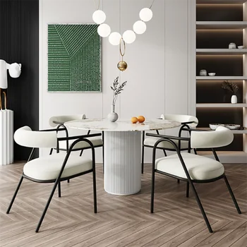 Nordic Light Luxury Valgomojo Kėdės, Holai, Virtuvės Dizaineris Metalo Namų Fotelis Šiuolaikinės Paprasta Atlošas Sandalye Namų Apyvokos Daiktai