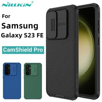 Samsung Galaxy S23 FE Atveju Nillkin CamShield Pro Skaidrių Objektyvo Kamera, Apsaugos Galinio Dangtelio Samsung S23 FE Anti-slydimo Atveju