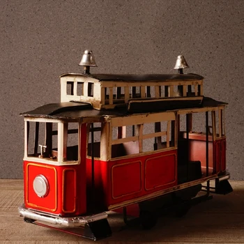 Senovinių Geležies Meno Modeliavimas Britų Tramvajų Modelio Apdailos Darbalaukio Fotografija, Amatai, Rekvizitas, Namų Aksesuarai Senovinių Namų Dekoro