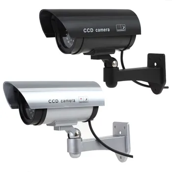 Smart Manekeno Stebėjimo Kameros vidaus/Lauko Vandeniui Netikrą CCTV Saugumo Kameros Kulka su Mirksinti Raudona LED Šviesos Stebėti