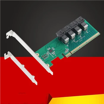 U. 2 PCIE Adapter PCI Express Gen3 3.0 X16, 4 Port MiniSAS HD SFF-8643 Plėtros Kortelę Konverteris Stove PCI-E NVME U. 2 SSD