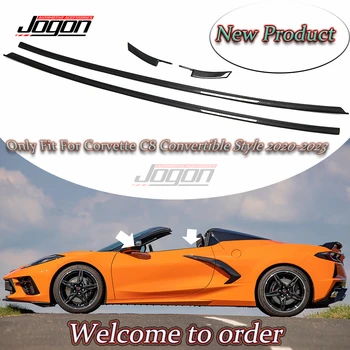 Už Corvette C8 Kabrioletas 2020-2023 Coupe Anglies Pluošto Automobilio Eksterjero Lipdukas Apdaila Langų Palangės Skydelio Apdaila Priedai