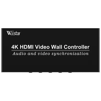 Wiistar HDMI Vaizdo Siena Valdytojas 4K30Hz Palaikymas 8 Ekrane 2x2,1x2,1x3,1x4,2x1,3x1,4x1 180 Laipsnių Sukimosi Vaizdo Siena Procesorius