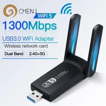 1300Mbps USB3.0 WiFi Adapter Dual Band 2.4 G, 5 ghz Bevielio WiFi Dongle Antena USB, Ethernet 