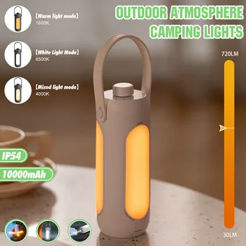 2023 Naujas Kempingas Šviesos Įkrovimo batery lempos kempingas dega tente familiale kempingas avarinės šviesos