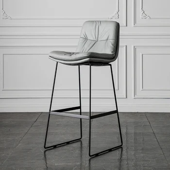 Dizaineris Aukštos Baro Kėdės Šiuolaikinės Nežiūriu Šiaurės Prabanga Valgomojo Kėdės Atskirų Sillas Plegable Valgomasis Baldai BY008