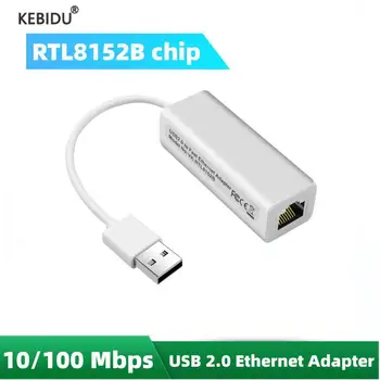 10/100 Mbps USB 2.0 į RJ45 Lan Ethernet Laidinio Tinklo plokštė RTL8152B Chip Adapteriu KOMPIUTERIO 