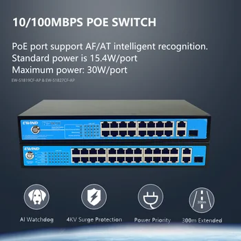 19/27 Port Gigabit Ethernet Switch 10/100/1000Mbps Hub Fast Ethernet Network Switcher IP Kameros/Wireless AP/Wifi Router/CCTV