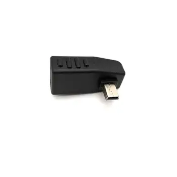 1pc Automobilio Adapteris T stiliaus Mini USB Male į USB Female Adapter Pasukite į Kairę USB Keitiklis MP3 Jungtis USB OTG Host Nemokamas Pristatymas