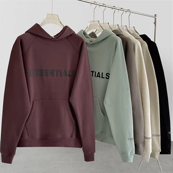 2023 naujas mados prekės ženklo hoodies essentials vyriški megztiniai silikono raidžių hip-hop prarasti unisex negabaritinių hoodies