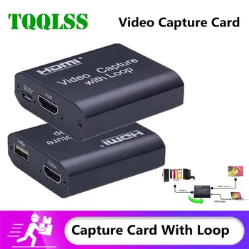 4K Linijos HDMI Suderinamus Capture Card, Vaizdo Įrašymo Plokštė Live Transliacijos USB 2.0 3.0 1080p Grabber už PS4 Žaidimas DVD vaizdo Kamera