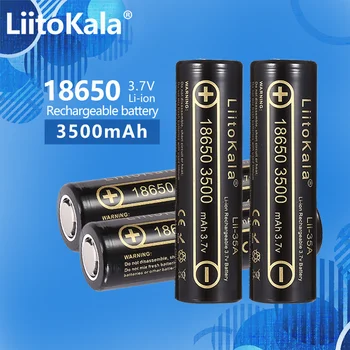 4PCS LiitoKala Lii-35A 18650 Baterija 3.7 V 3500mAh išleidimo 3.7 v įkraunama Baterija Žibintuvėlį, Fakelą žibintai, Baterija