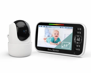 5 Colių PTZ Vaizdo Kūdikio Monitorius Su Digital Zoom Stebėjimo Kamera Auto Naktinio Matymo Dviejų krypčių Domofonas Aukle Saugumo Auklė