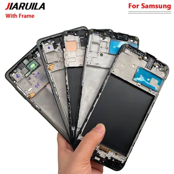 5vnt Samsung A51 A30S A31 A20 A30 M21 M31 A22 A32 4G A53 5G LCD Ekranas Jutiklinis Ekranas skaitmeninis keitiklis Su Rėmo LCD Pakeitimo
