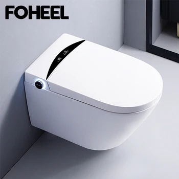 FOHEEL Tualetas Smart Tualetas vientisas Protingas Tualeto Sienos Kabo WC, Vonios kambarys Pailgos Nuotolinio valdymo