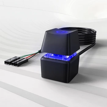 Kompiuterio Darbalaukį Su RGB Šviesos PC motininę Plokštę Išorinės bagažinės On/Off Reset Mygtukas su Laidu Namuose Internetu
