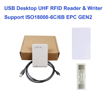 LJYZN-105 915MHZ ISO18000-6B/6C Protokolo Usb Desktop Rungtyniauti Klaviatūros UHF RFID Skaitytojas ir Rašytojas Nemokamas SDK ,Demo Programinė įranga