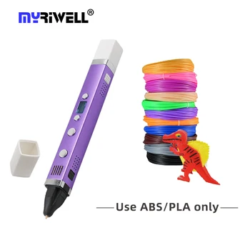 Myriwell aukštos žemos temperatūros 3d spausdintuvas pen premium 3d spausdinimo pen RP-100C ABS PLA PCL 3d Rašiklis