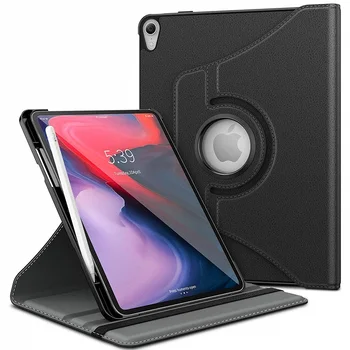 Prabanga 360 Sukasi Case Cover For Apple Ipad Pro 11 Colių 2018 Išleidimo Kokybės PU Odos Stovo Laikiklį Smart Tablet Case Cover