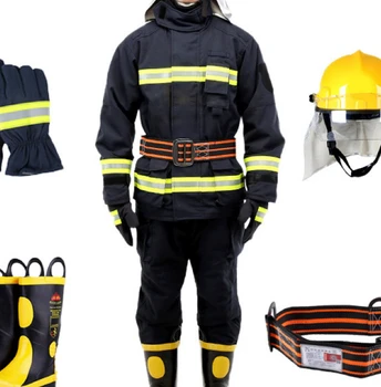 Priešgaisrinės Tarnybos Kostiumas Ugniagesiams Penki Gabalas Sertifikuota Kovoti su Priešgaisrinės Apsaugos Kostiumas
