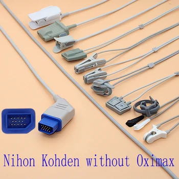 Suderinama Nihon Kohden, nr. Oximax Spo2 jutiklis kabelis suaugusiųjų/vaikų/vaikas/Naujagimiui/veterinarijos,Pirštas/Ear/Pėdų/Kaktos Zondas