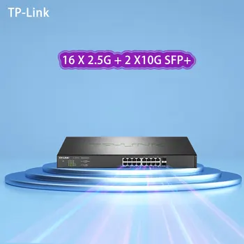 TP-Link 16 Uosto, 2,5 Gb / s RJ45 Jungiklis 2500M UPLink 10G SFP+ LAN Core Switch NAS Ethernet Splitter TL-SH1218 HUB